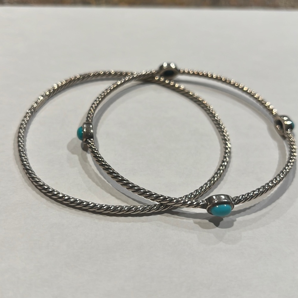 David Truman Color Classic Bangle With Gemstone